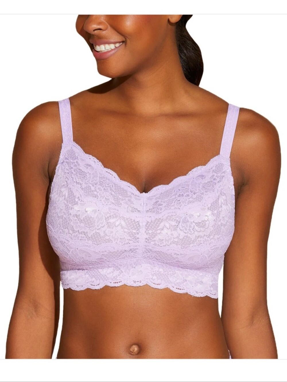 Cosabella Never Say Never Curvy Sweetie Bralette - Icy Violet